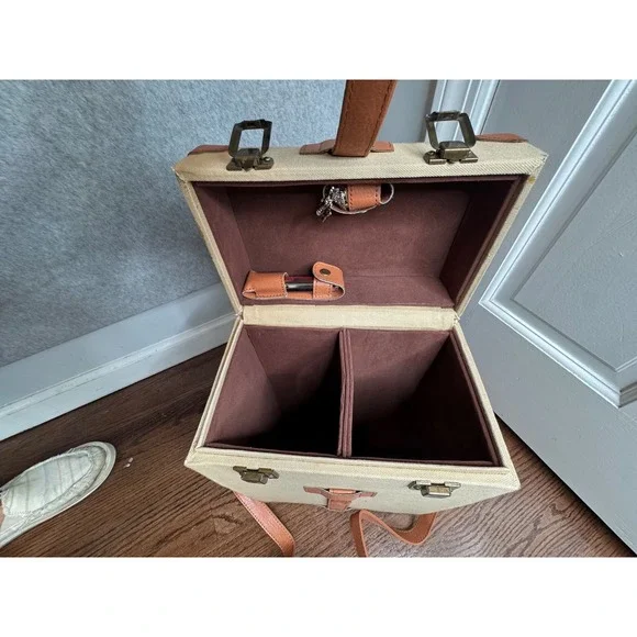 Rare Vintage Picnic Time Double Wine Case Casablanca Mint Condition Collectible - Picture 2 of 6